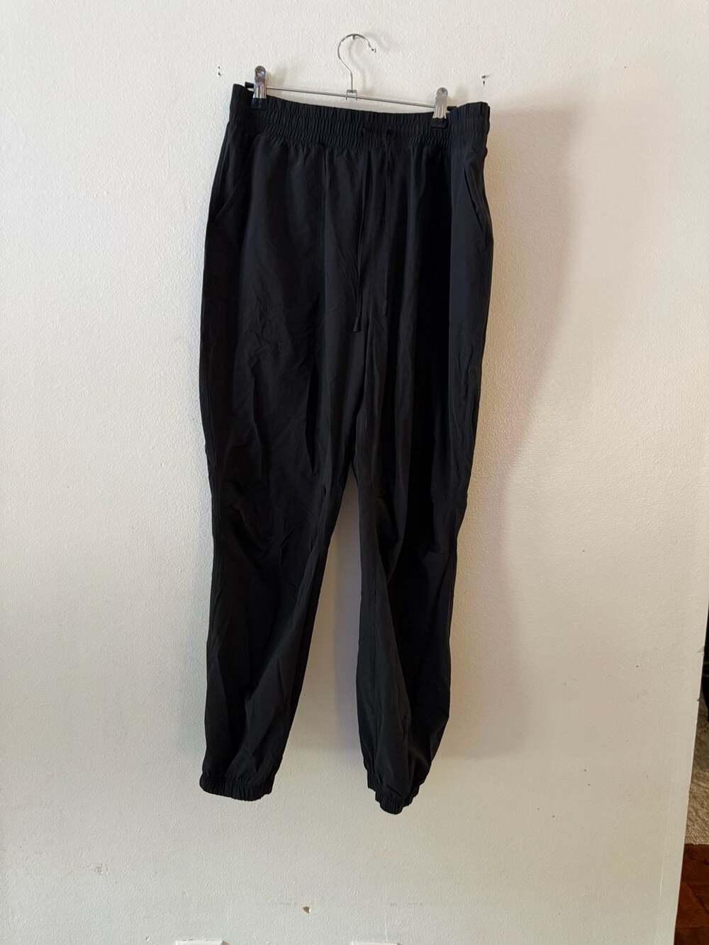 nuuds Black Refine Jogger large nylon pants